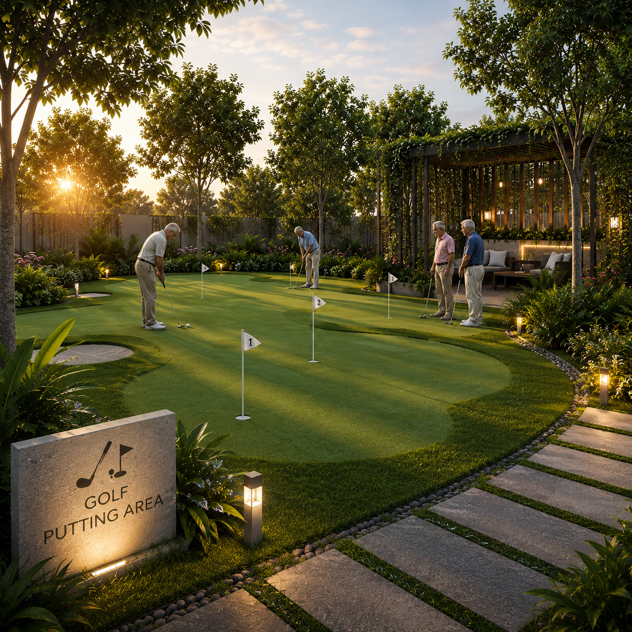 Golf Putting Area