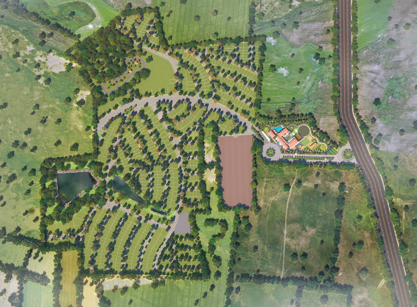 Joy Estate master layout plan